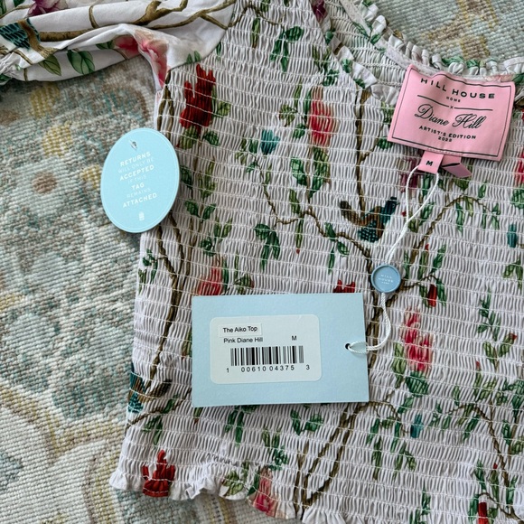 Hill house Aiko top size M Diane Hill artist series grand millennial - Picture 5 of 5